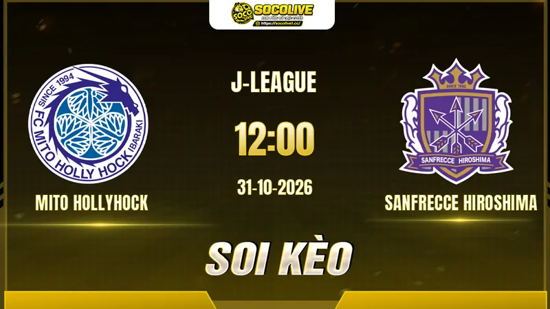 Các chuyên gia Socolive soi kèo Mito Hollyhock vs Sanfrecce Hiroshima trước giờ bóng lăn
